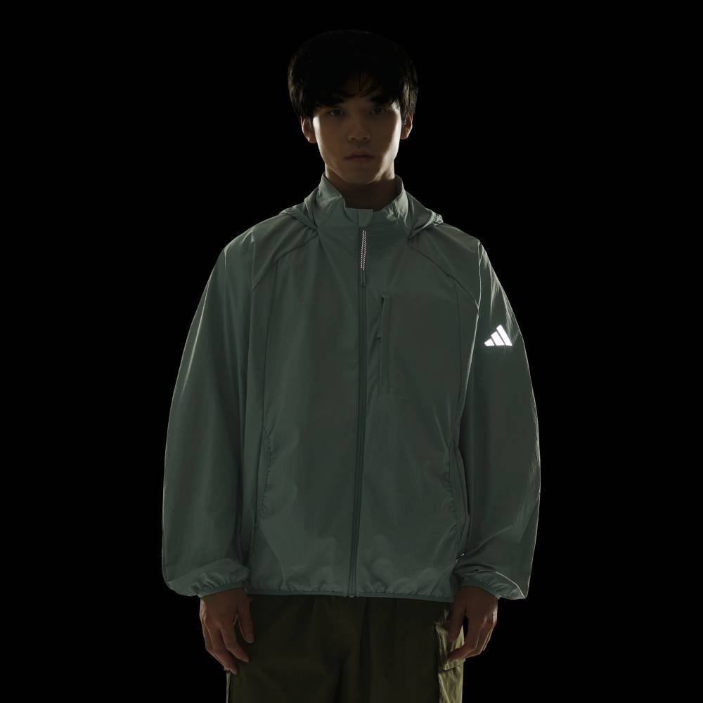 Куртка City Tech свободного кроя Suiriku, которую можно сложить и упаковать. Adidas, green — фото 4