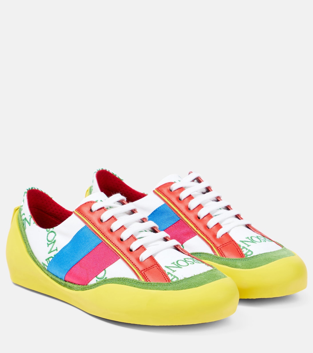Кроссовки из парусины с цветными блоками Bubble JW Anderson, разноцветный