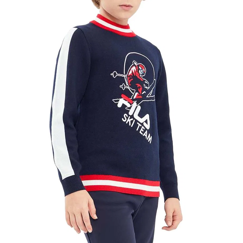 Свитер синий FILA KIDS — фото 4