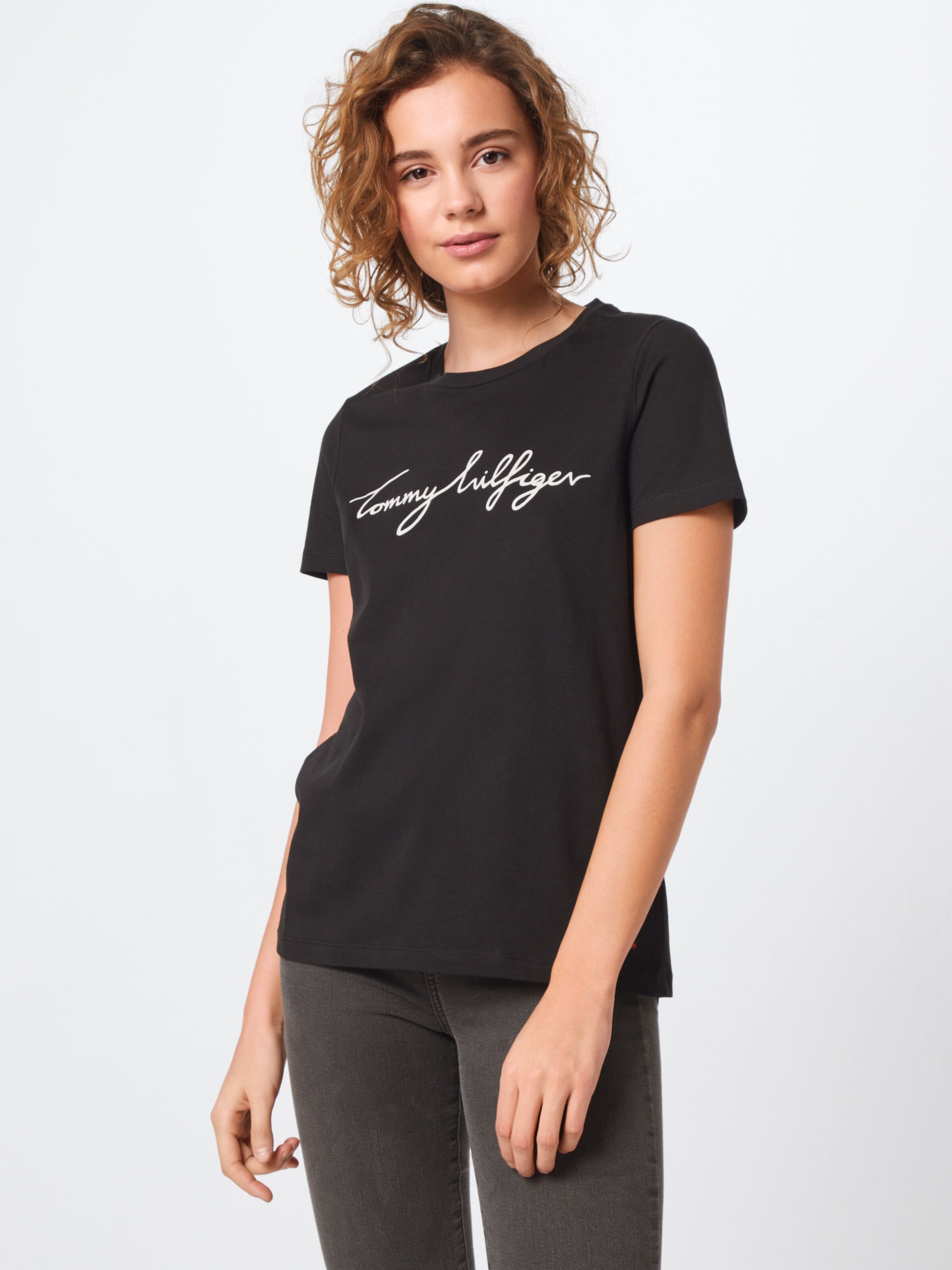 TOMMY HILFIGER Футболка 'Heritage' в черном цвете — фото 3