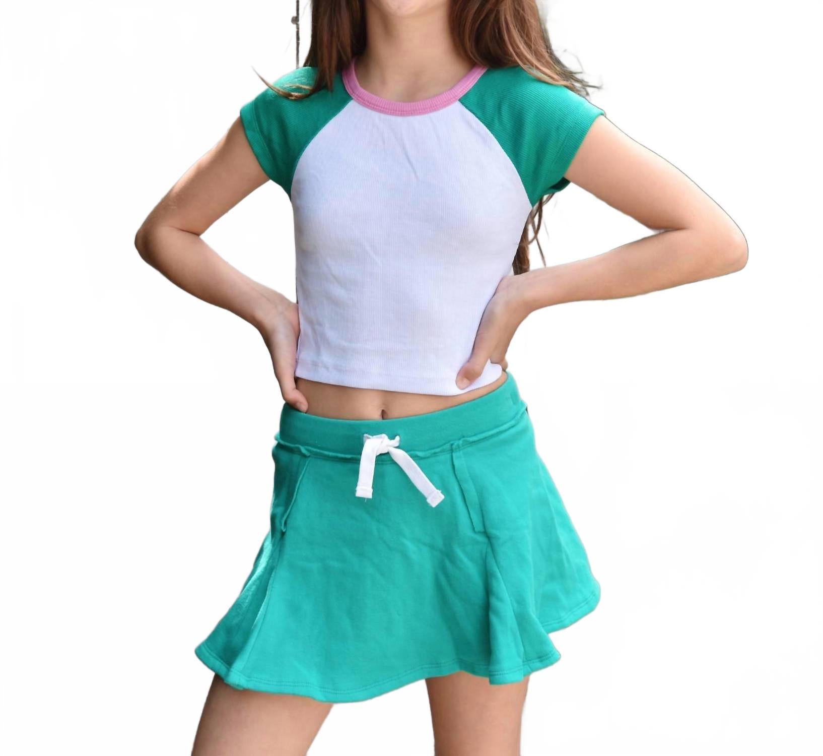 

Val Флисовая юбка-шорты в зеленом Flowers by zoe