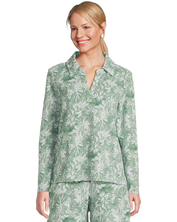 

Женская блуза Tommy Bahama Marina Del Mar Forte Fronds Popover, Granite Green
