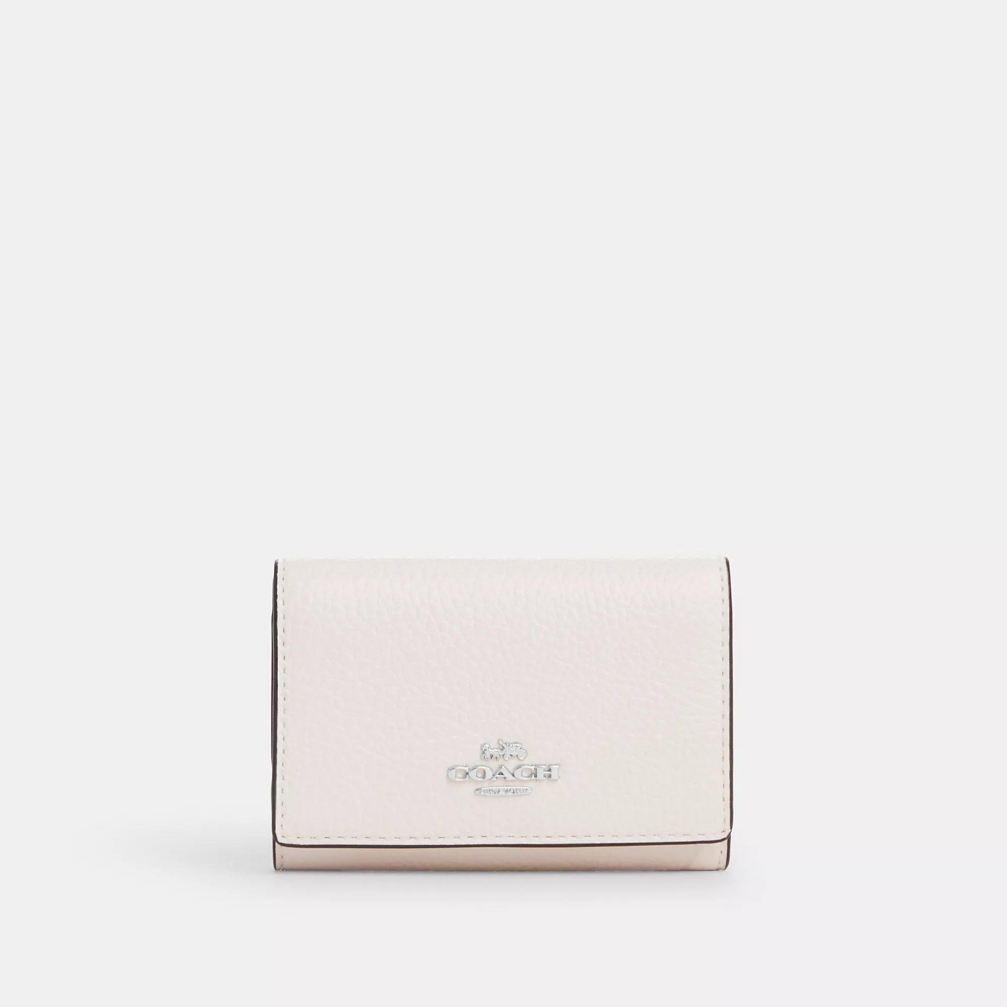 

Микро-кошелек Coach Outlet, цвет silver/chalk