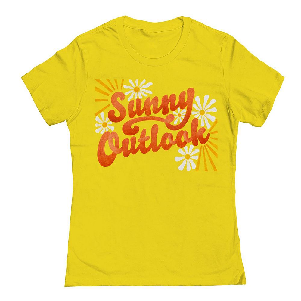 

Футболка Junior's Sunny Outlook с рисунком, цвет Vibrant Yellow