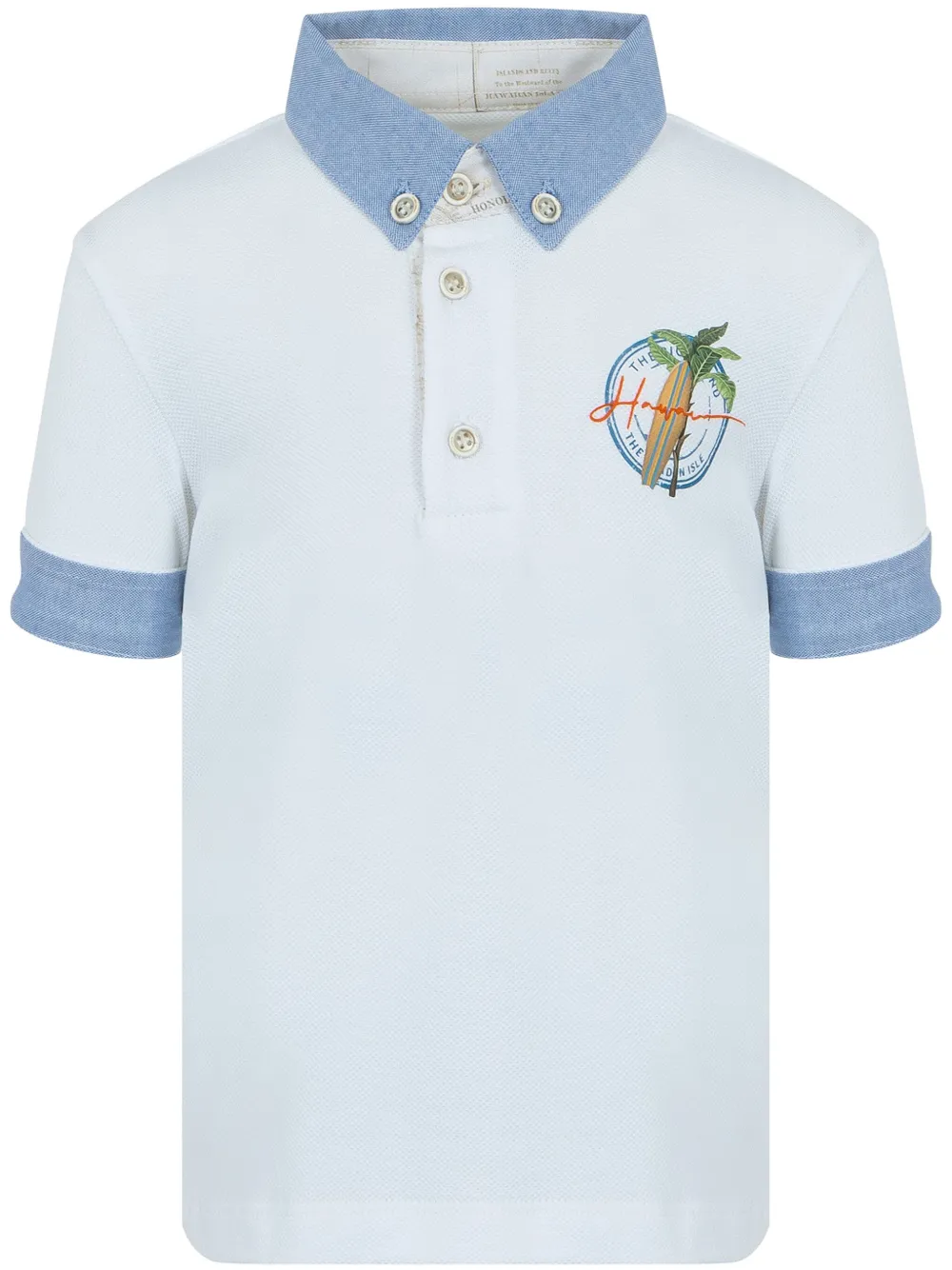 

Рубашка поло с вышитым логотипом Lapin House, синий