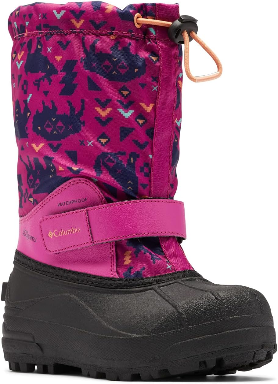

Columbia unisex-child Powderbug Forty Print, Wild Fuchsia/Bright Nectar