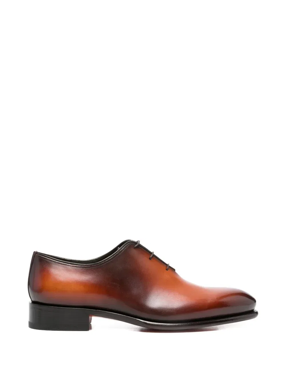 Лоферы на шнуровке с миндалевидным носком Santoni, коричневый