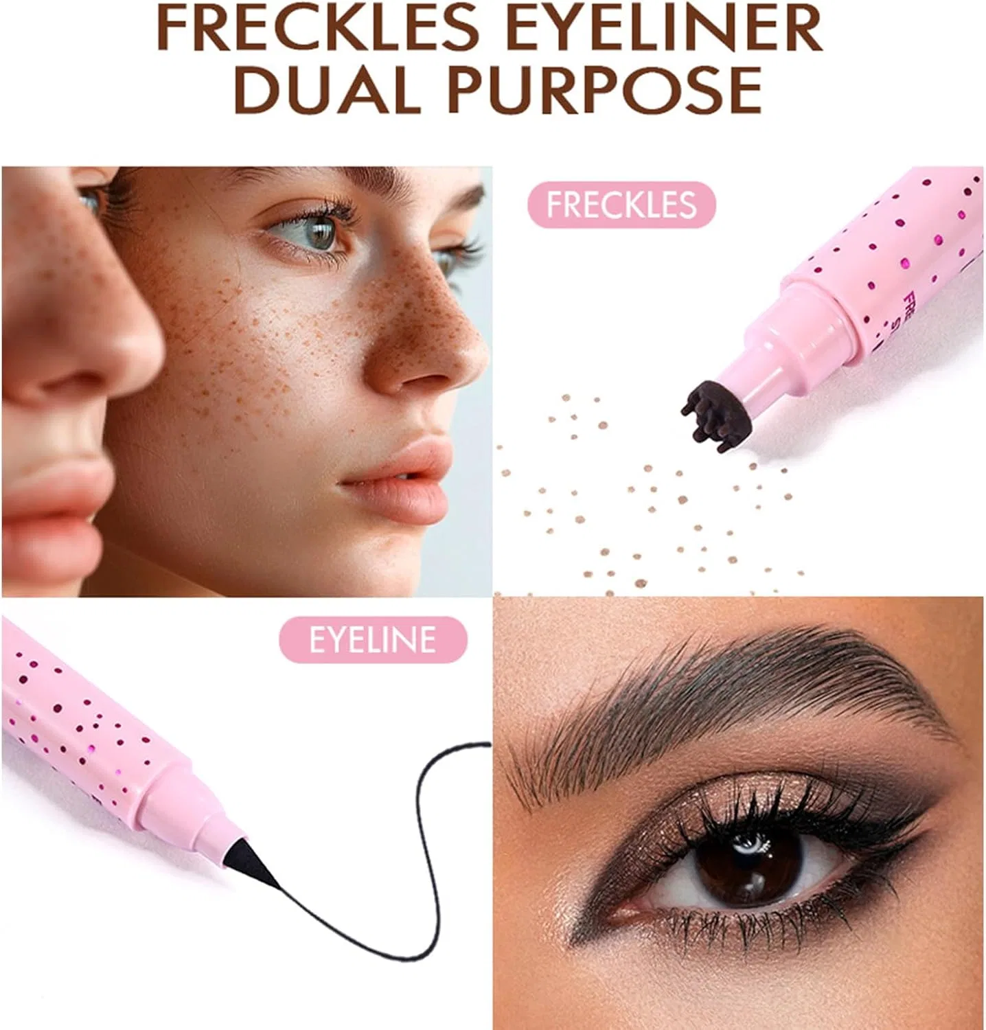 Карандаш для глаз и веснушек Waterproof Freckle Pen, 4 цвета — фото 4