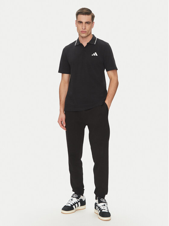 Рубашка поло стандартный крой Essentials Small Logo JE9023 Adidas, черный — фото 2