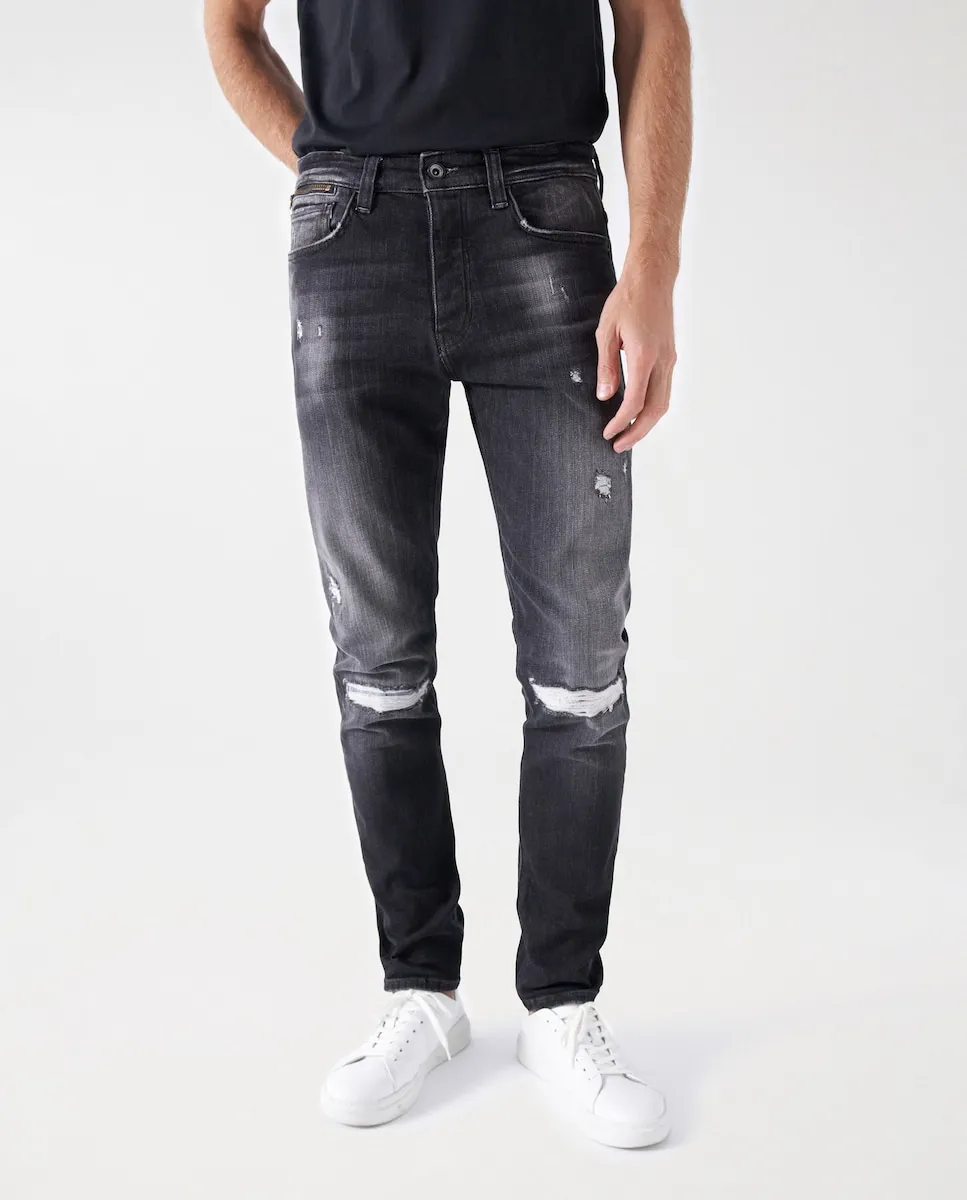 

Мужские джинсы слим черного цвета Salsa Jeans