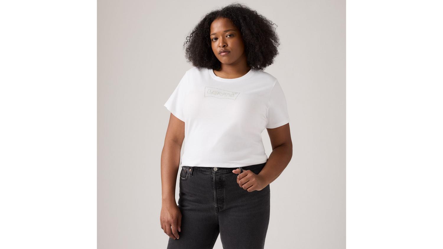 

Футболка с идеальным логотипом (большие размеры) Levi's, Bright White - White