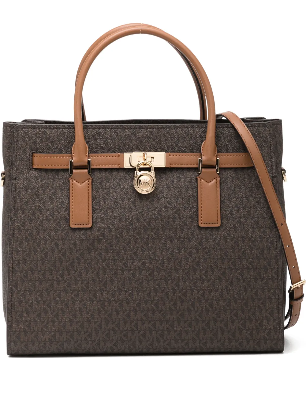 

Большая сумка-тоут Hamilton Moderne MICHAEL KORS, коричневый