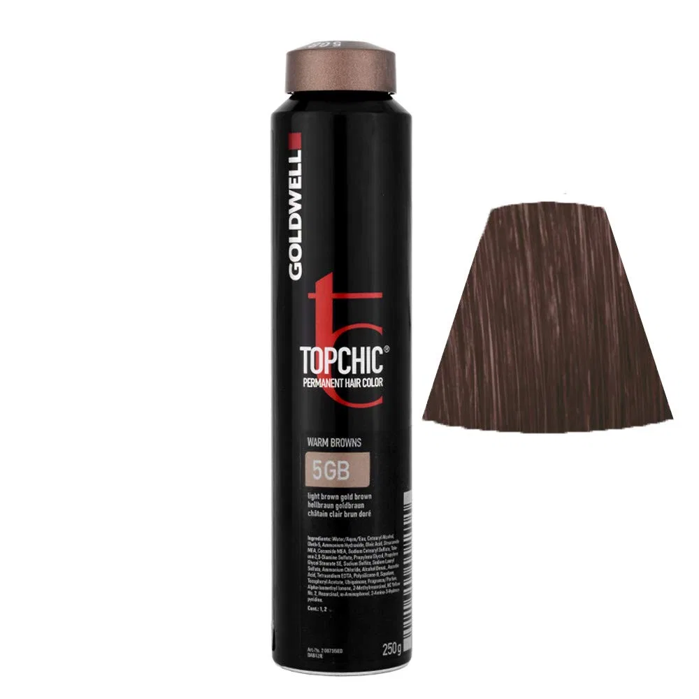 Краска для волос Goldwell Topchic 5GB Светло-коричневый золотисто-коричневый, 250 мл Goldwell