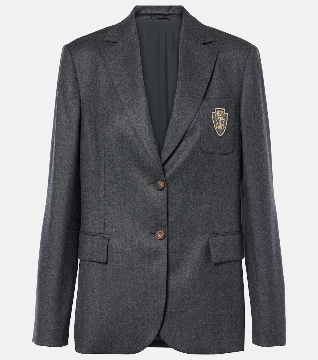 

Шерстяной блейзер Brunello Cucinelli, Dark Grey
