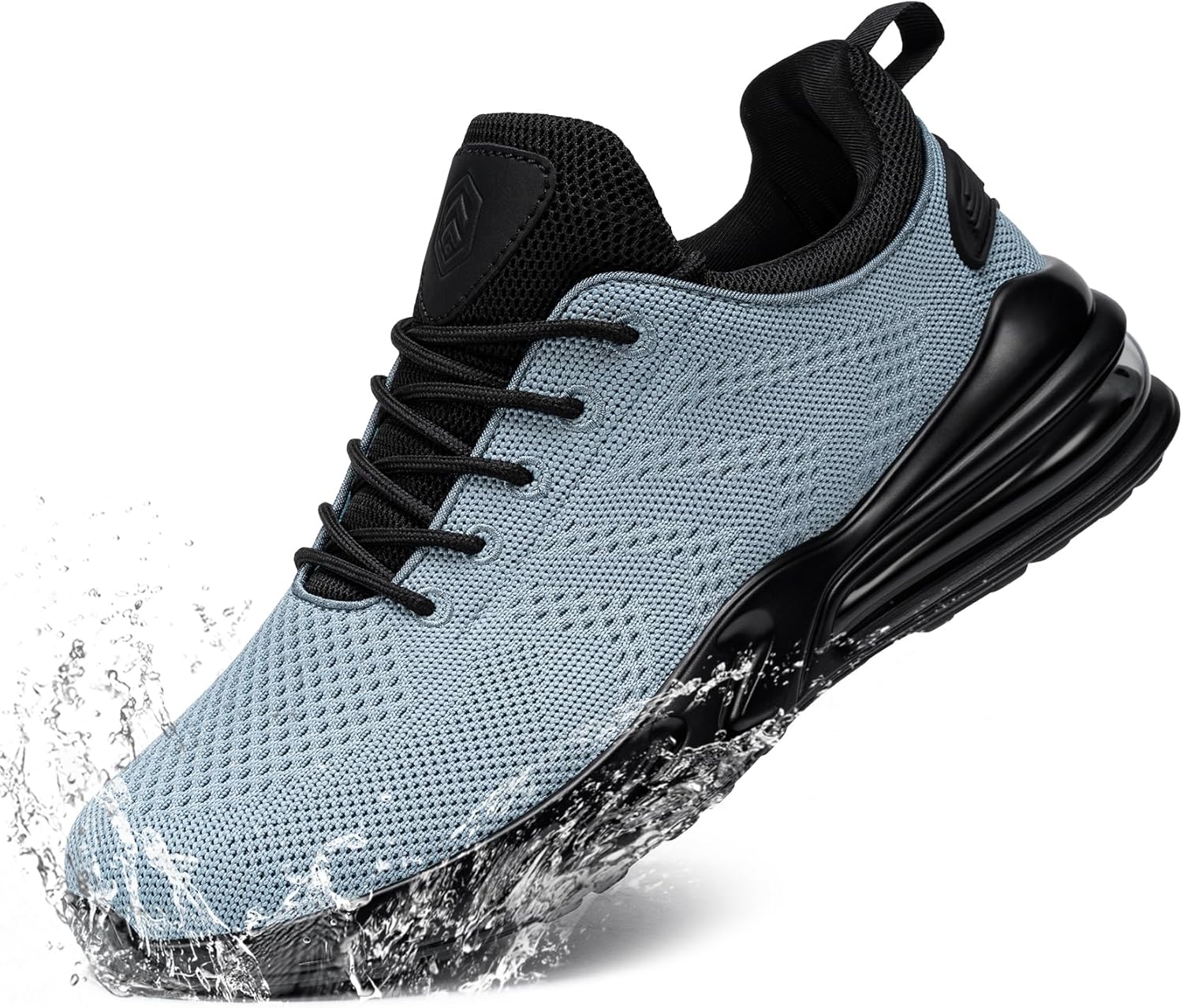 

LARNMERN Мужские нескользящие кроссовки, водоотталкивающие, для сферы общественного питания, антискользящие туфли, водонепроницаемые кроссовки, на удобной подошве, небесно-голубой