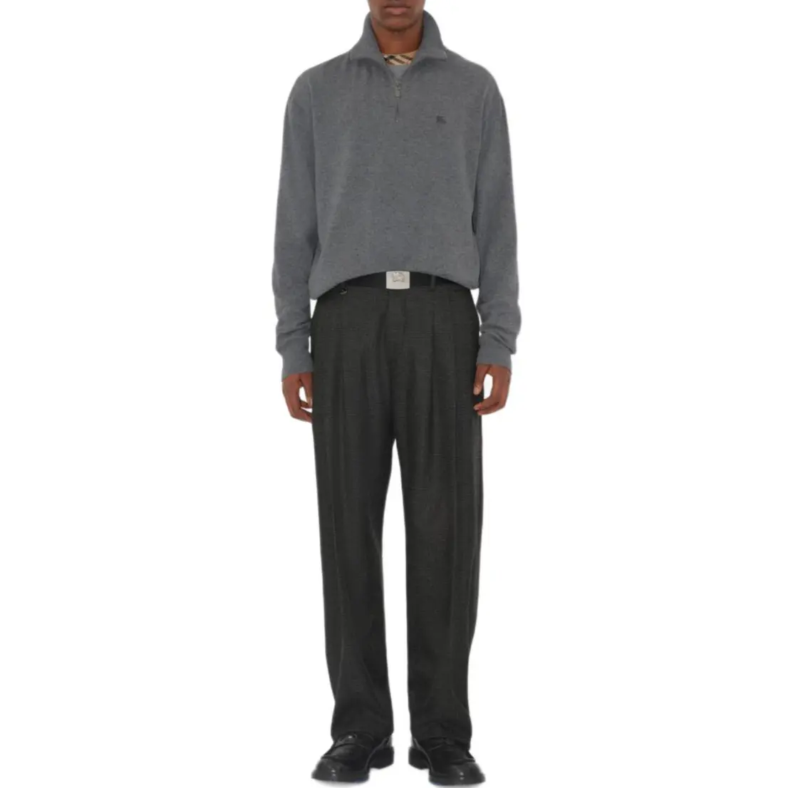 Свитер мужской Burberry SS25 Cashmere, серый — фото 3
