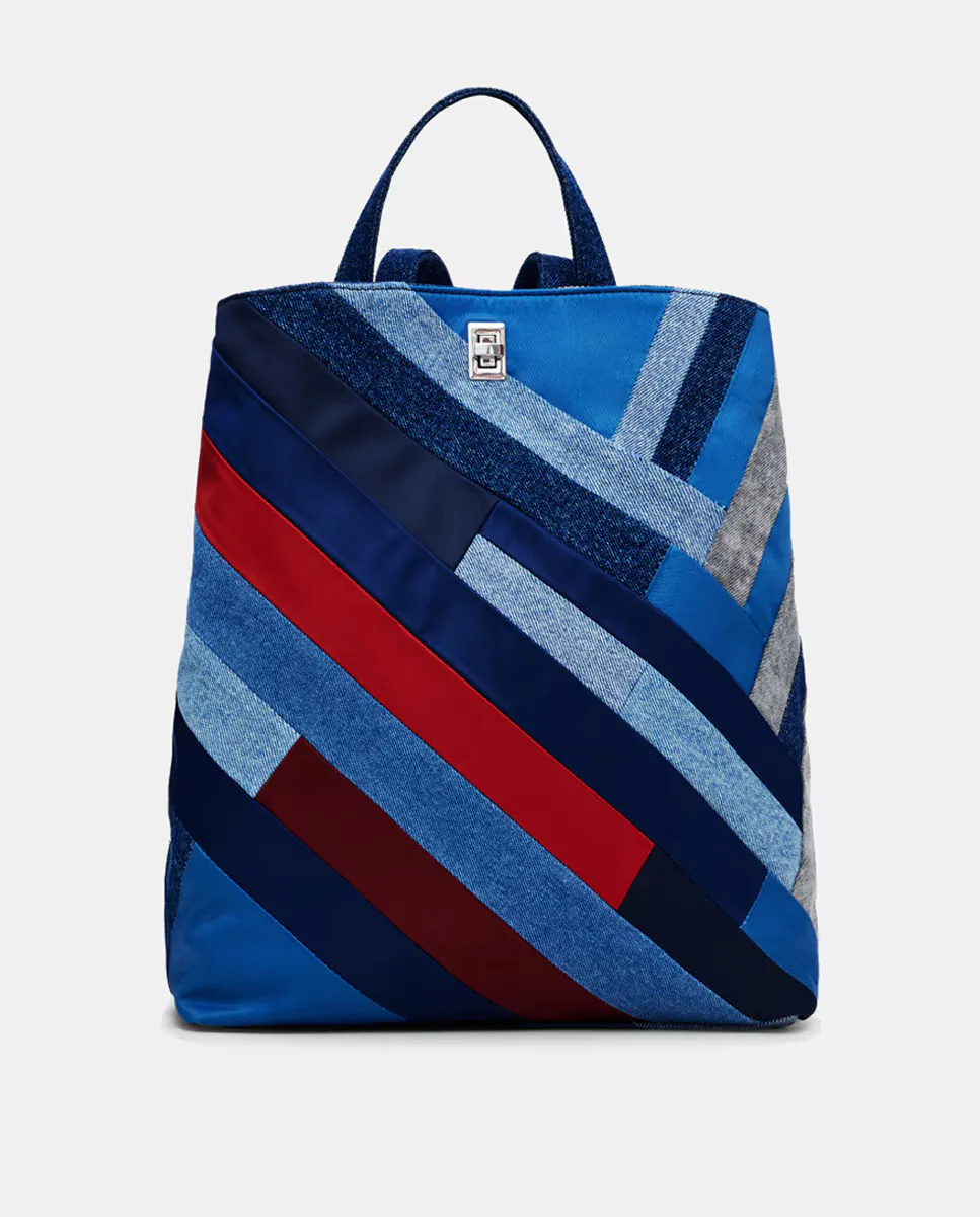 

Средний рюкзак с джинсовыми вырезами Desigual, синий