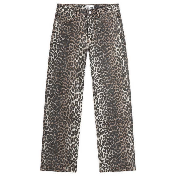 

Джинсы Izey с леопардовым принтом Ganni, леопардовый принт