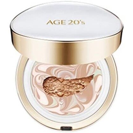 AGE 20's Signature Essence Cover Pact Long Stay 21 Светло-бежевый со сменным блоком — фото 2