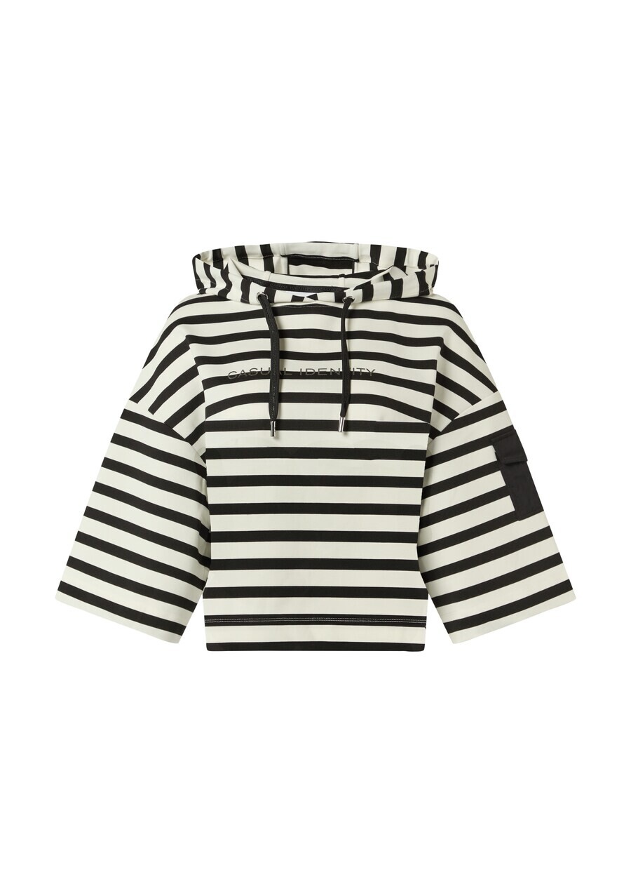 

Толстовка с капюшоном на молнии comma casual identity Zip-Up Hoodie, черный