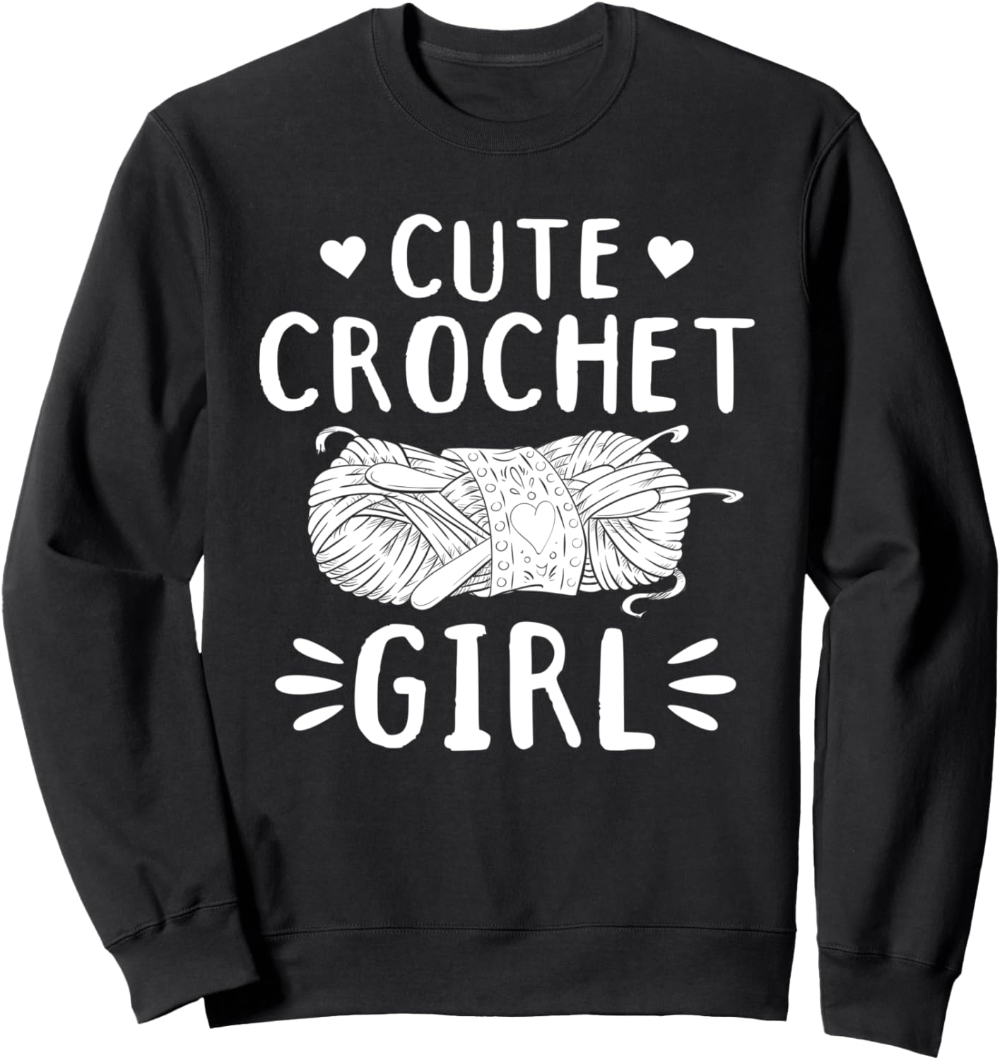 

Милая вязаная толстовка для девочки Crochet Girls Crochet Lover, черный