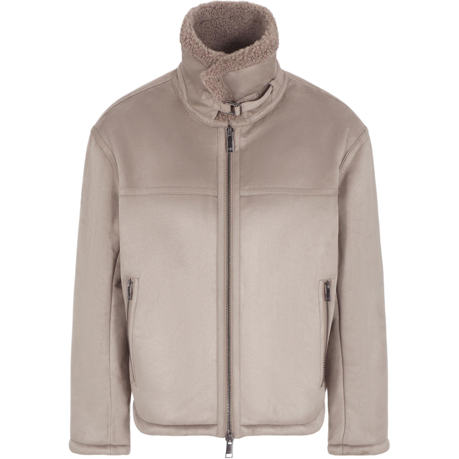 

ARMANI EXCHANGE Куртка с воротником из овчины, Khaki