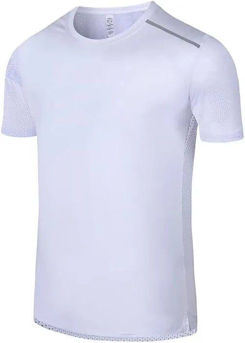 

Мужская футболка Soft Lightweight с коротким рукавом и круглым вырезом, влагоотводящая для Casual Running Workout Swim UTIUTIG