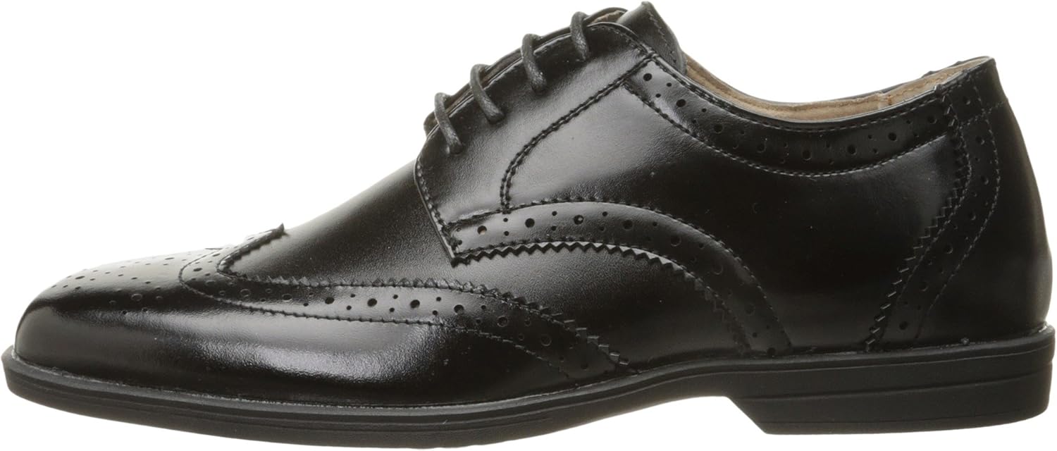 Детские оксфорды Florsheim Reveal с крыльями - для младших и старших детей, черный — фото 2