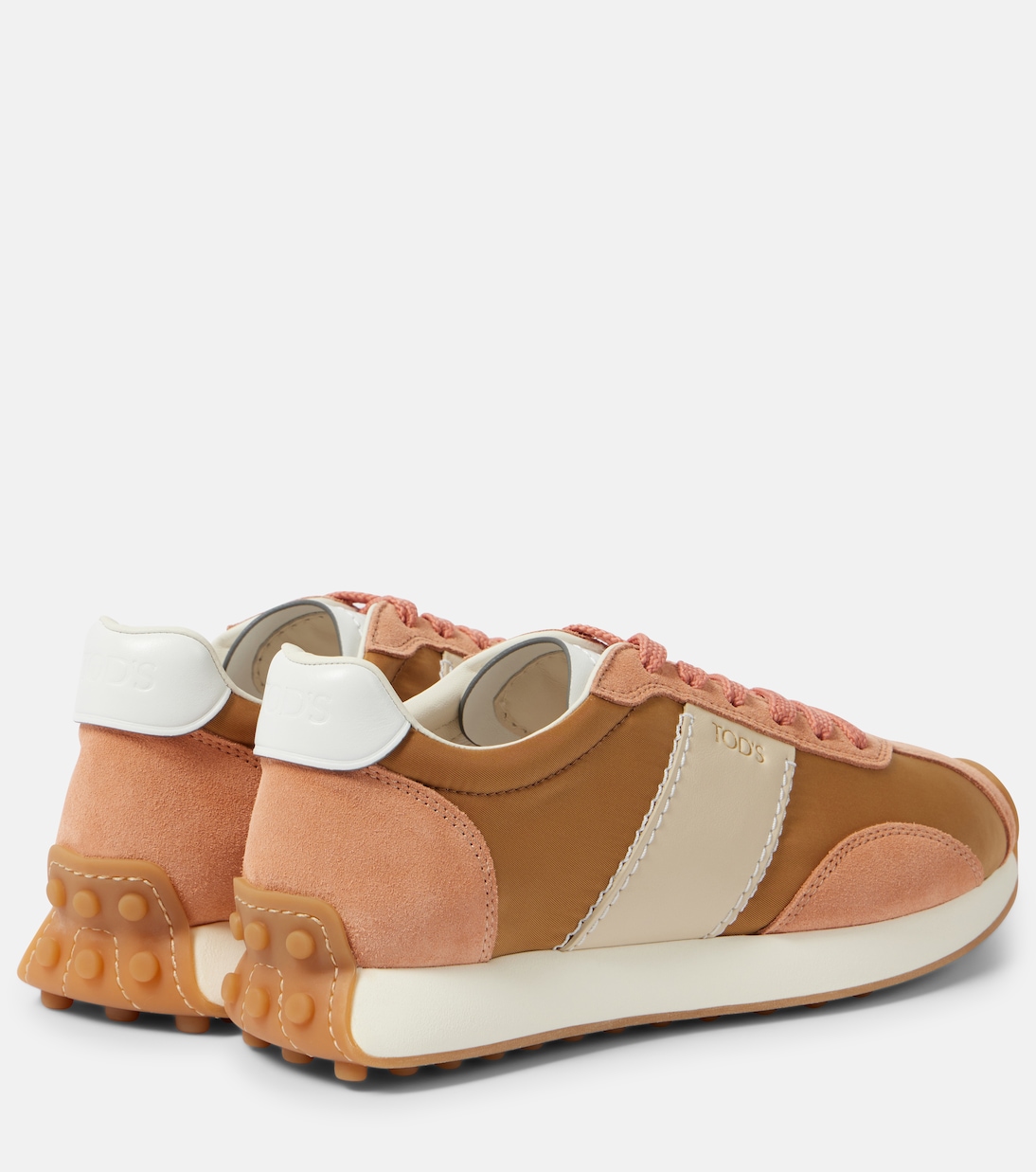 Vintage кроссовки из замши и технической ткани Tod's, Salmone Ch+C805+B010+B001 — фото 3
