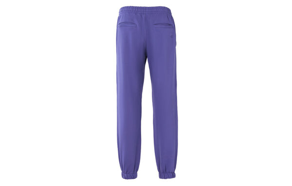 Спортивные штаны adidas originals x Pharrell Williams Crossover Solid Color Cotton Fleece Ribbed Sports Pants/Trousers/Joggers Purple, фиолетовый — фото 2