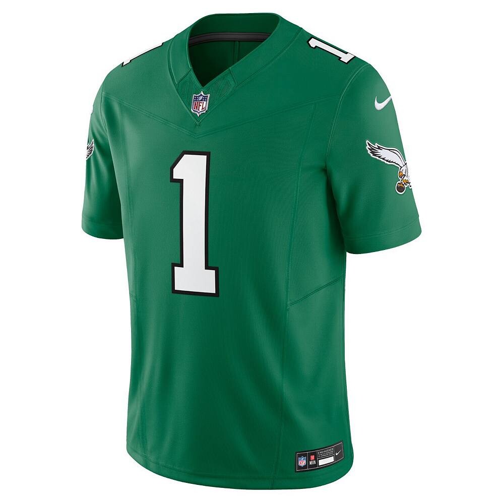Мужские кроссовки Nike Jalen Hurts Kelly Green Philadelphia Eagles Vapor F. Ограниченный Джерси, цвет Eag Green — фото 3
