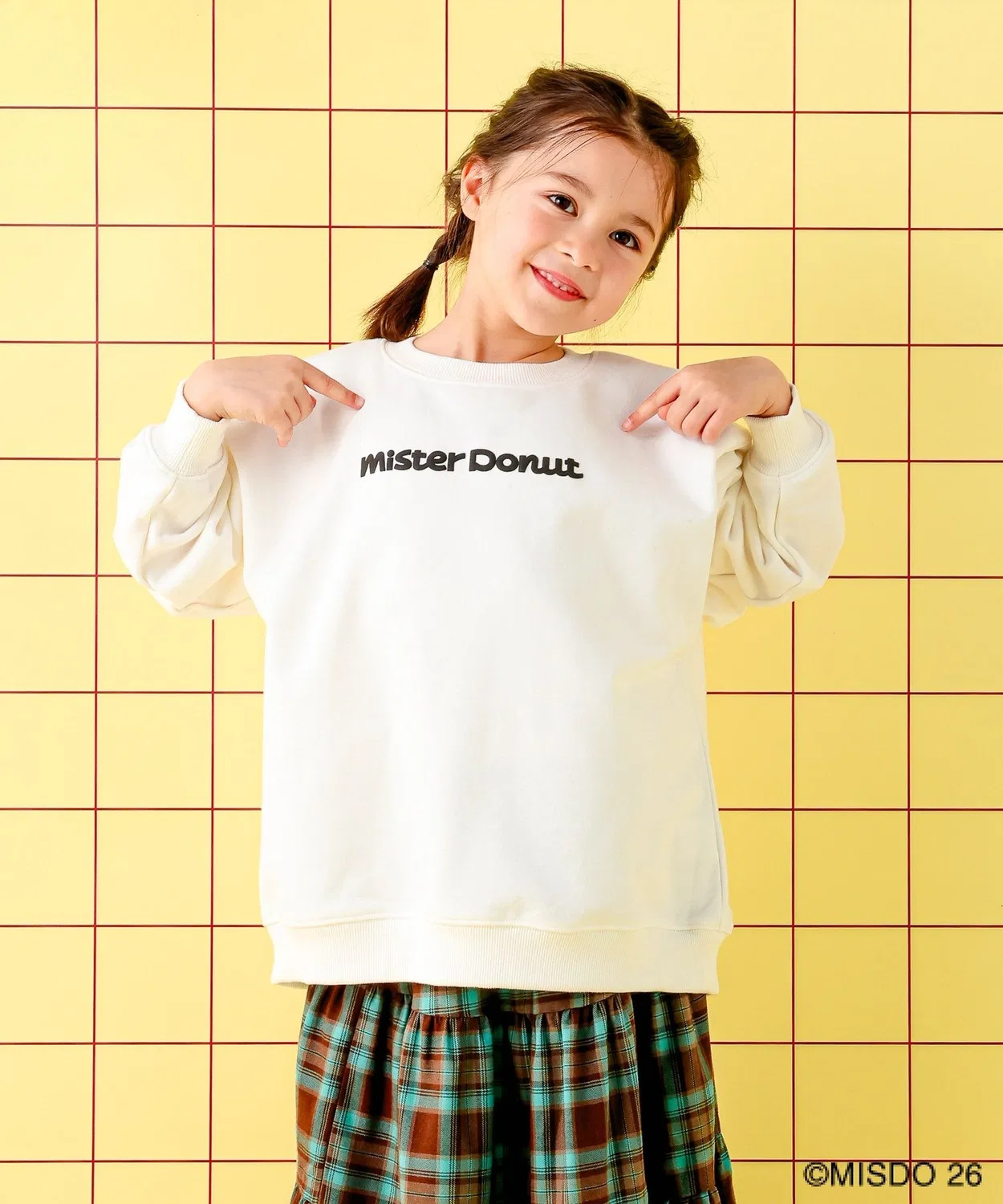 Детская толстовка Mister Donut с принтом пончика, черная — фото 2