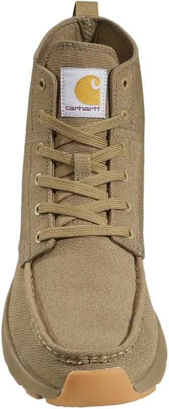 Мужские ботинки Carhartt Haslett Canvas Chukka - ботинки с мыском-мок, легкой промежуточной подошвой LWD, стелькой с поддержкой свода стопы и быстросохнущей подкладкой, хаки — фото 4