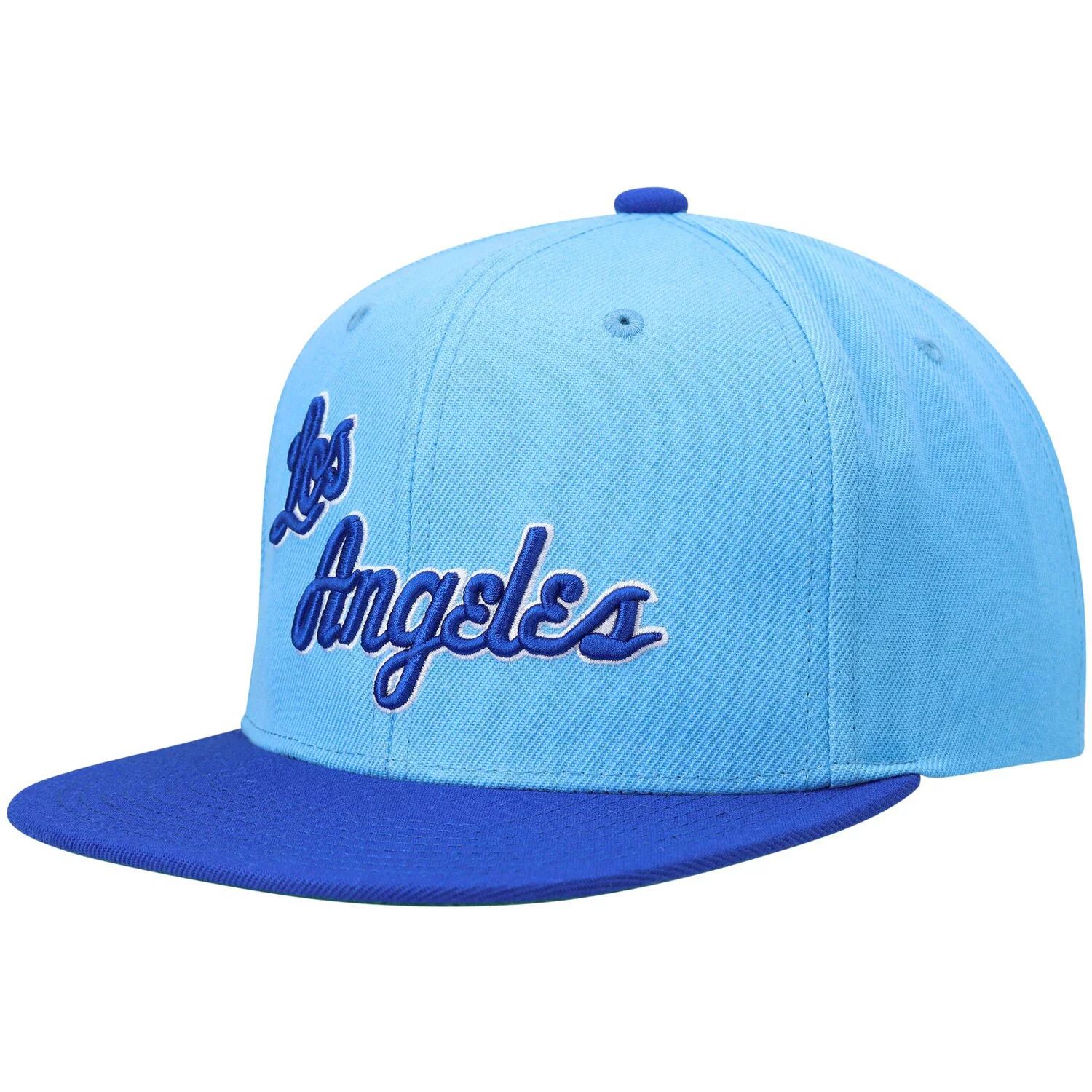 

Мужская двухцветная бейсболка Snapback 2.0 Mitchell & Ness Royal/Powder Blue Los Angeles Lakers Hardwood Classics Team