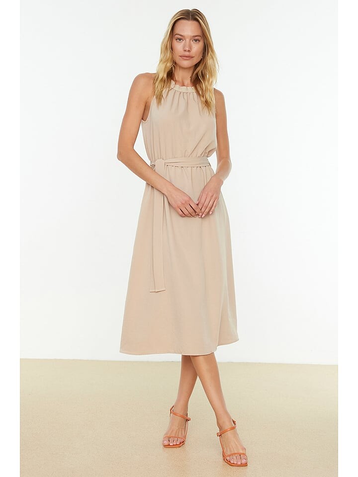 

Платье до колена trendyol Kleid, бежевый