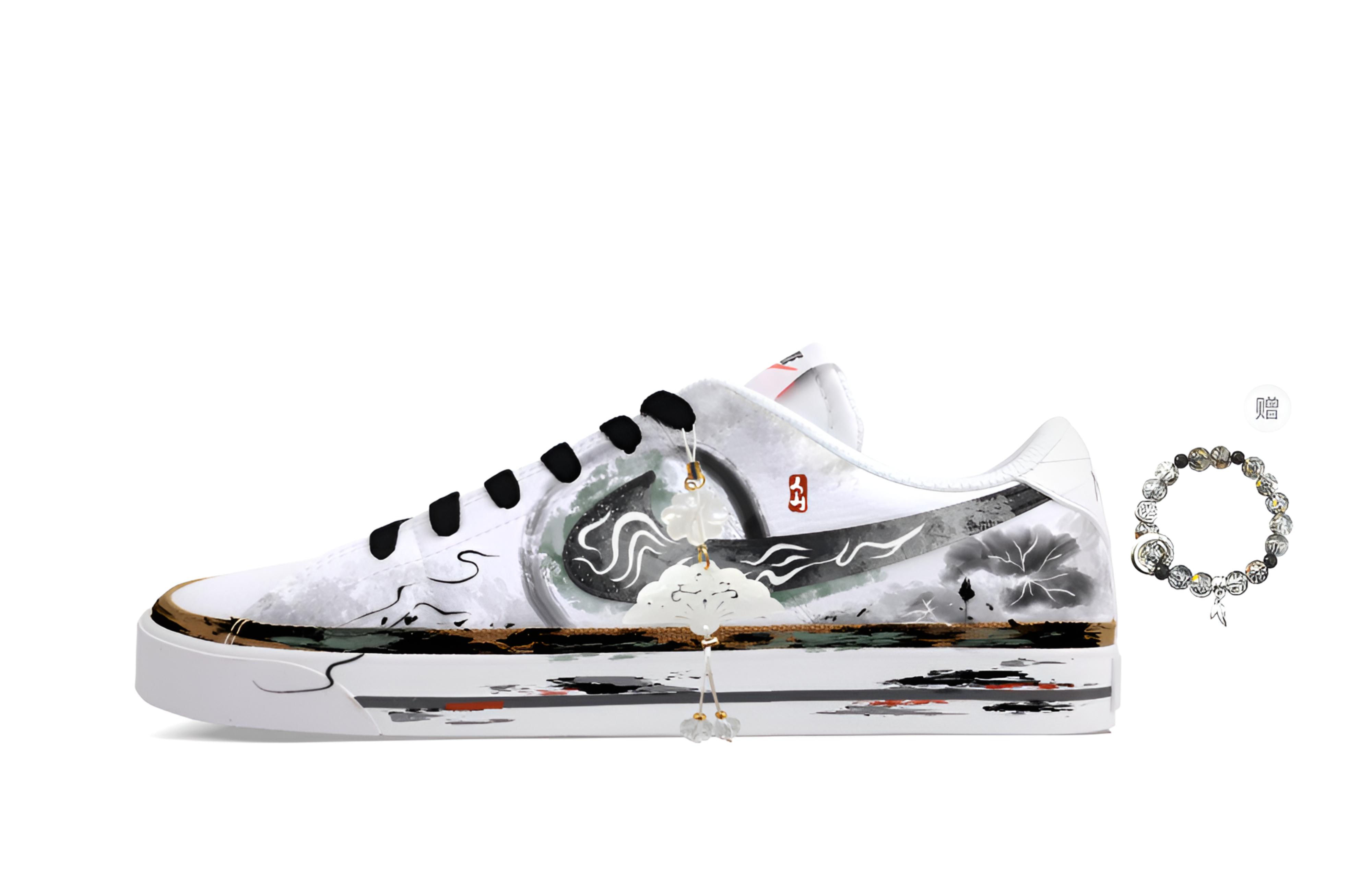 

Nike Кроссовки для скейтбординга Court Legacy Weightlessness, Shadow Of The Withered Lotus низкие унисекс черно-белые черно-белые, акция, цвет Black White, Giveaway