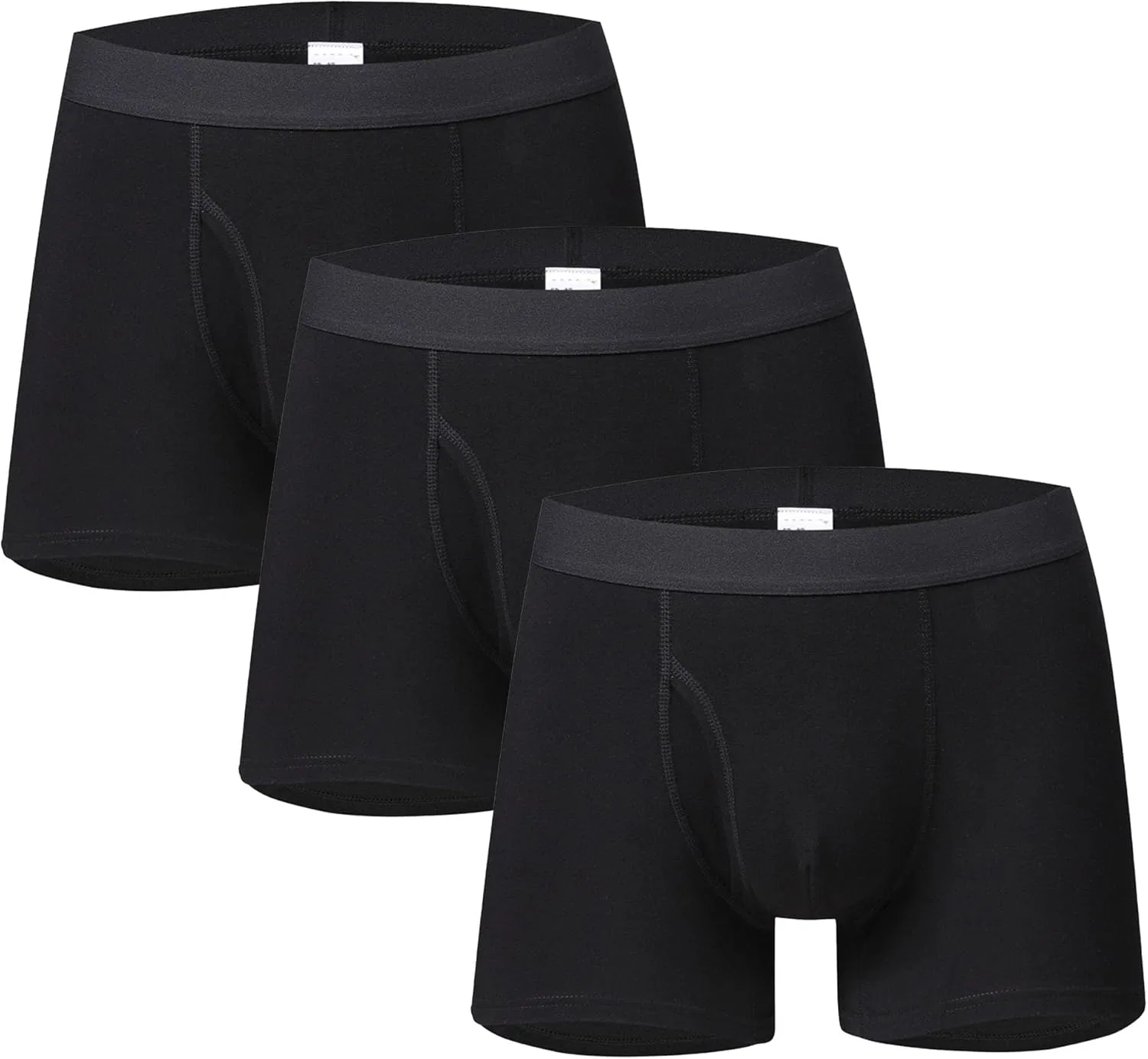 Трусы мужские, мягкие, Black-3pc