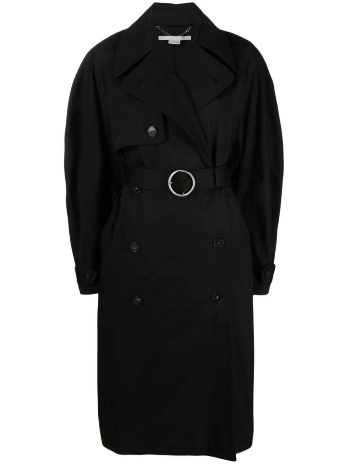 

Stella McCartney двубортный тренч с поясом, черный