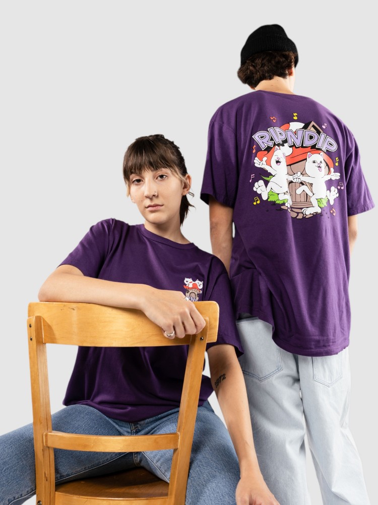 

Футболка RIPNDIP Shroom House T-Shirt, plum
