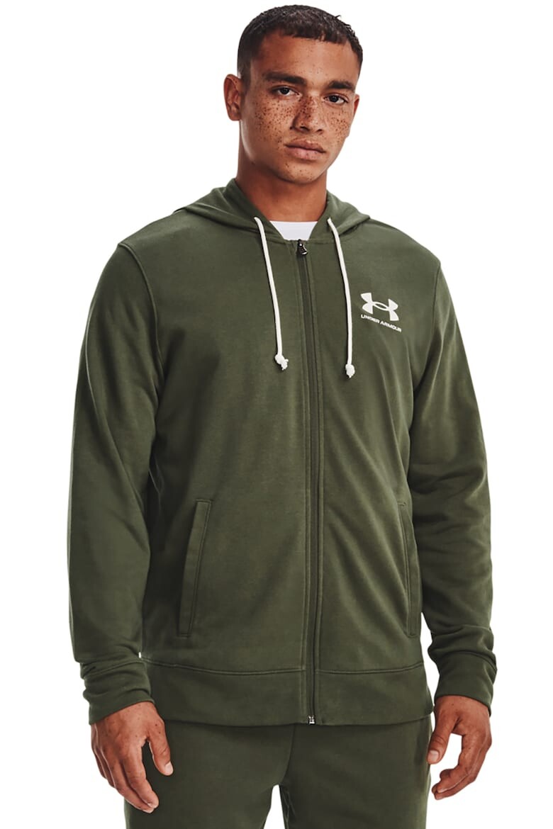 

Спортивная толстовка на молнии Rival Under Armour, зеленый
