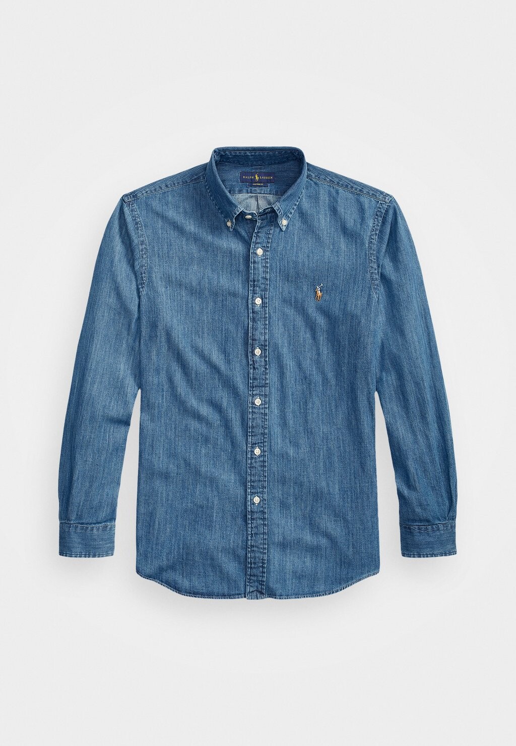 Рубашка Custom Fit Shirt Polo Ralph Lauren, цвет denim — фото 4