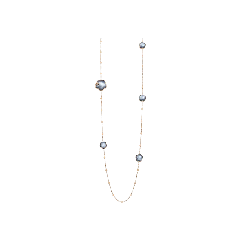 

Колье-сотуар ton joli lunaire из розового золота с ночным синим камнем и бриллиантами - 16677r PASQUALE BRUNI