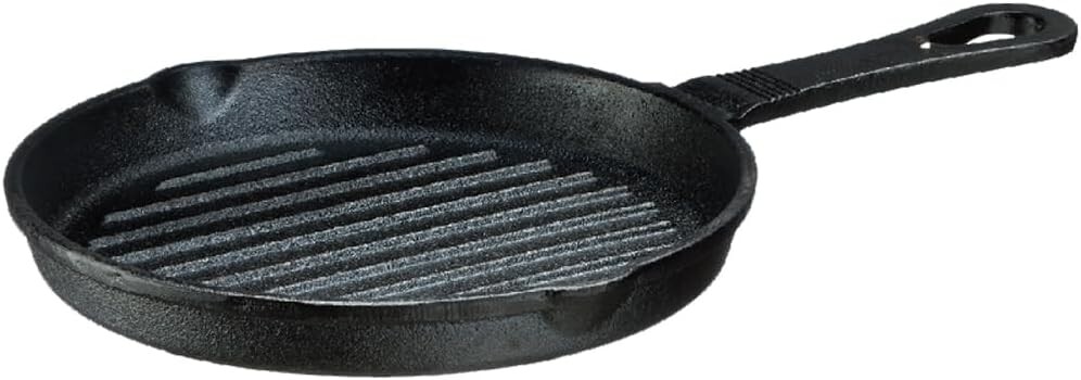 

Сковорода-гриль Ishigaki, чугунное литье, 7,1 дюйма (18 см), газовая плита, совместима с индукционной индукцией, гофрированная форма удаляет излишки масла, Black (Black 19-3911Tcx)