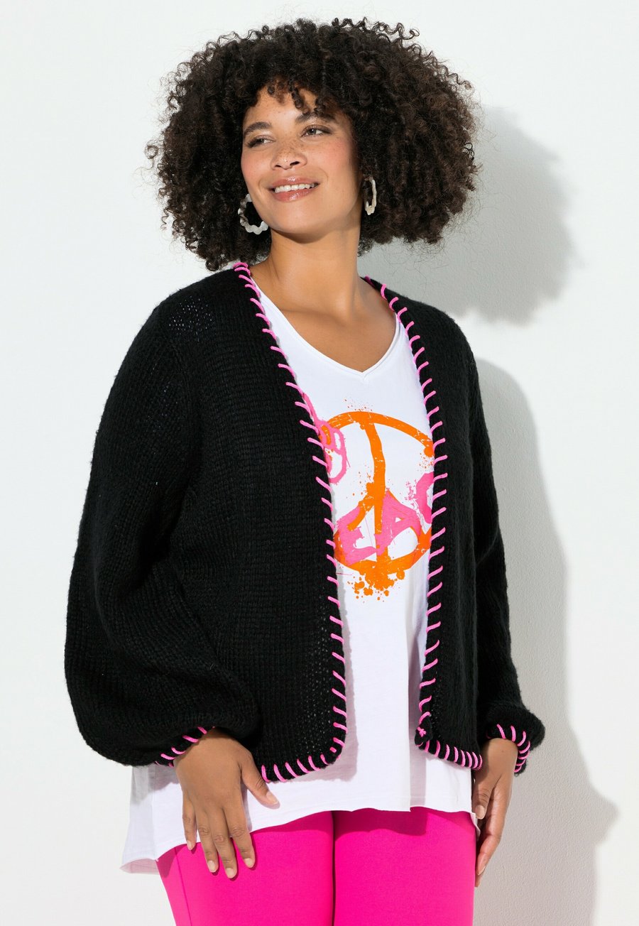 

Кардиган Angel of Style STRAIGHT FIT ZIERKANTEN BALLONÄRMEL, Black