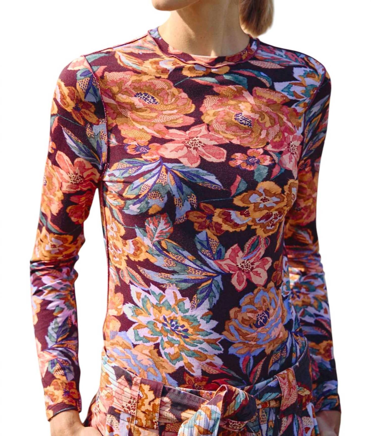 

Топ Маргарет с живописным цветочным узором HUNTER BELL, цвет painterly floral