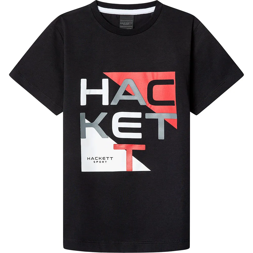 

Футболка Hackett Block Srtipe, черный