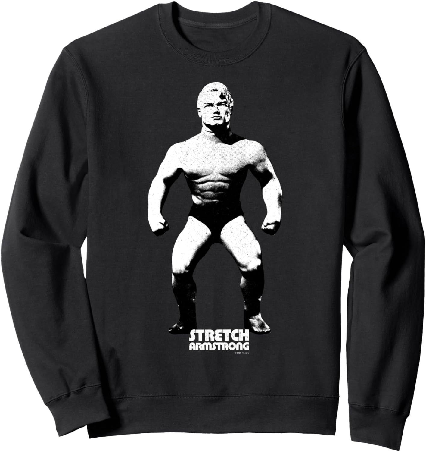 

Винтажная толстовка Stretch Armstrong с черно-белыми позами фигурки, черная, Черный, Винтажная толстовка Stretch Armstrong с черно-белыми позами фигурки, черная