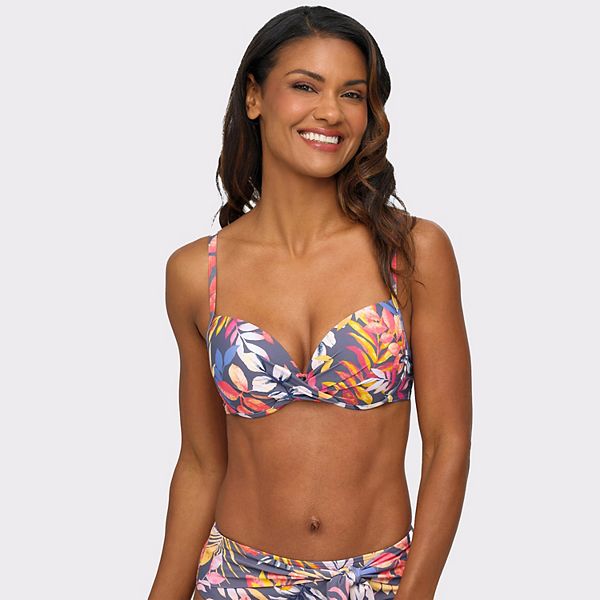 

Женский топ бикини с цветочным принтом Push Up Lascana