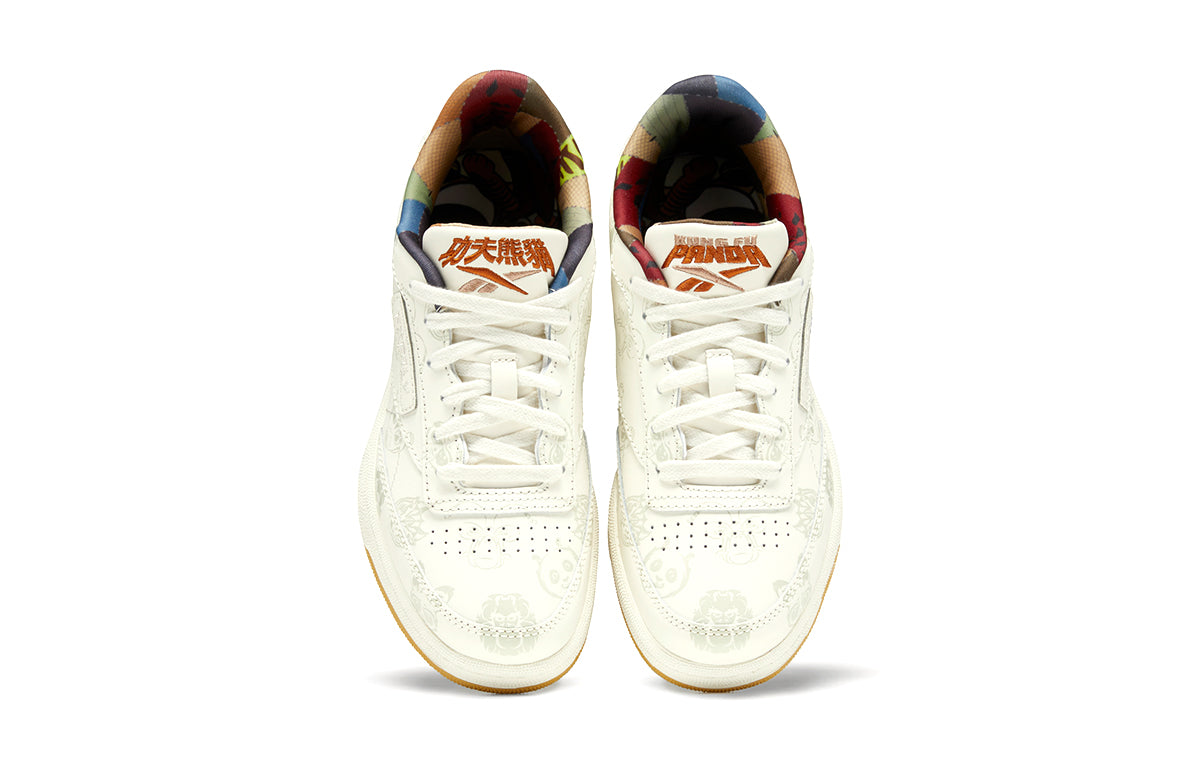 Кроссовки (GS) Reebok Kung Fu Panda x Club C 85 J 'Family' H01194, кремовый — фото 4