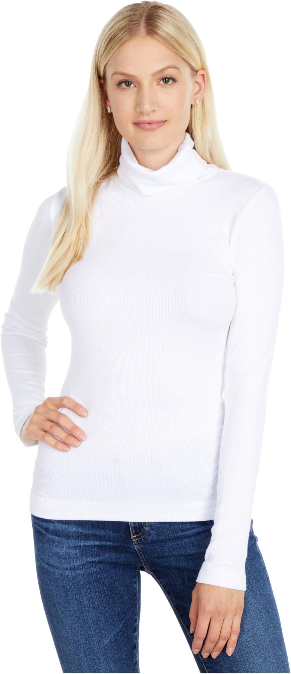 

Водолазка Refined Rib L/S Three Dots, белый